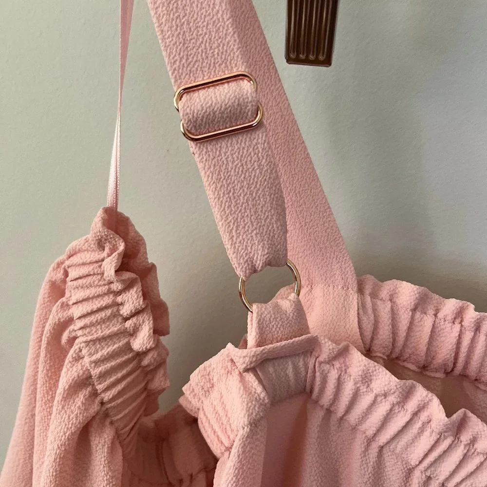 Candie's Separated Shoulder Soft Pink Top in Junior's Size XL NWT - Picture 7 of 11